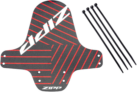 RockShox Schmutzfänger, Vorderrad-Kotflügel, Clip-on-Kotflügel RS, schwarz, rot, Reißverschluss