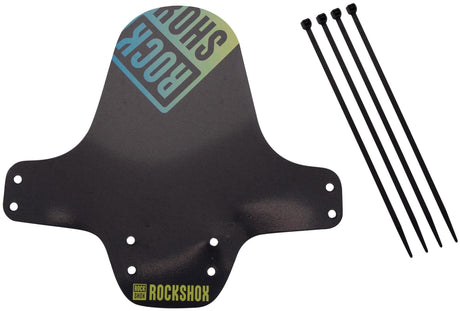 RockShox Schmutzfänger, Vorderrad-Kotflügel, Clip-on-Kotflügel RS, schwarz, gelb, gebrochenes Blau