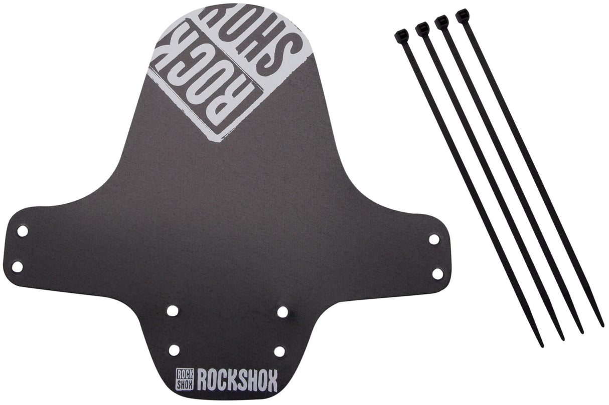 RockShox Schmutzfänger, Vorderrad-Kotflügel, Clip-on-Kotflügel RS, schwarz, weiß, im Used-Look
