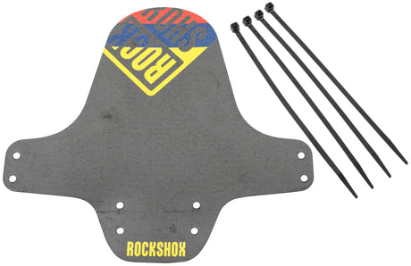 RockShox Schmutzfänger, Vorderrad-Kotflügel, Clip-on-Kotflügel RS, schwarze Kolumbien-Flagge
