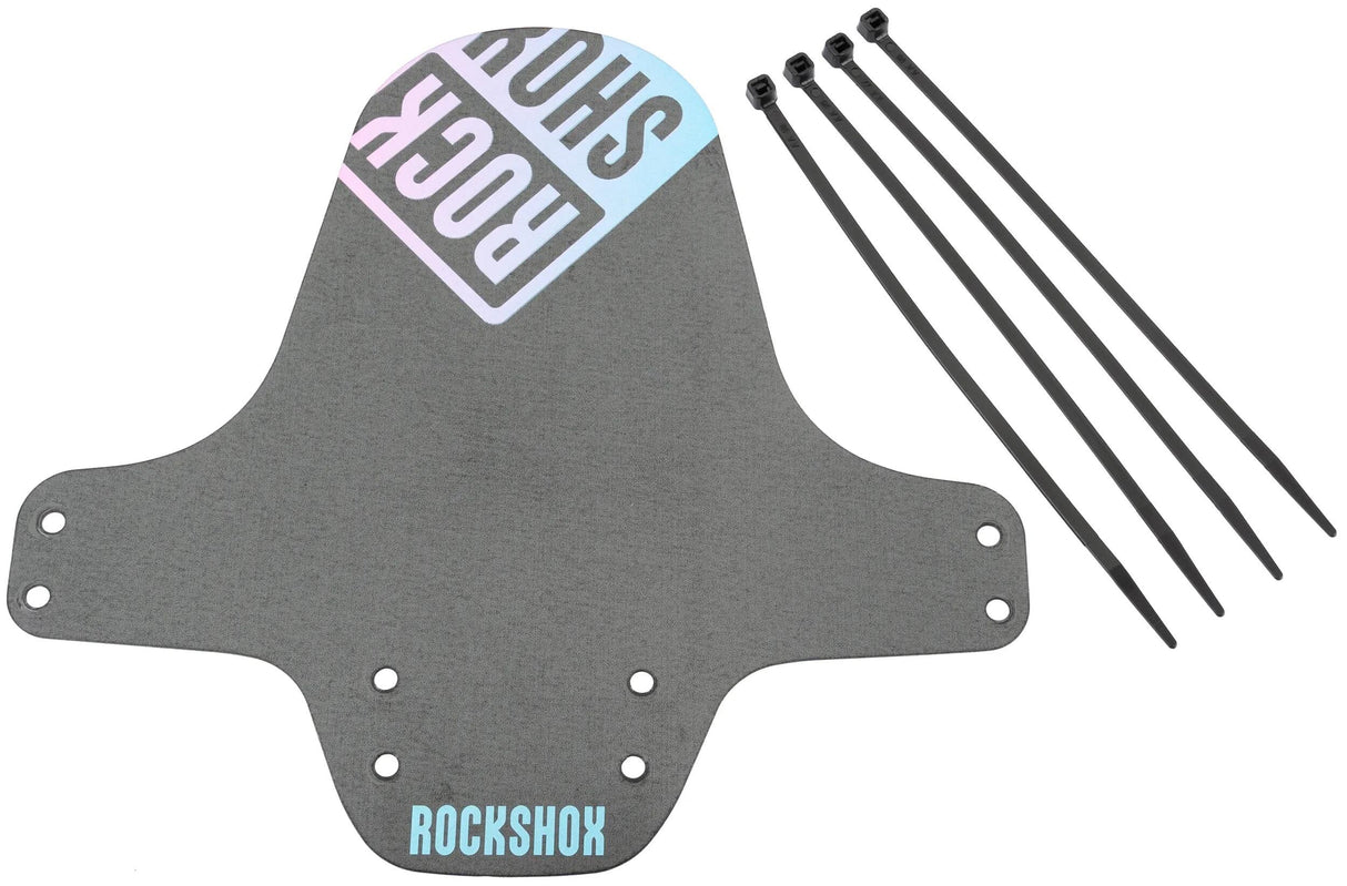 RockShox Schmutzfänger, Vorderrad-Kotflügel, Clip-on-Kotflügel RS, schwarz, blau, rosa Farbverlauf