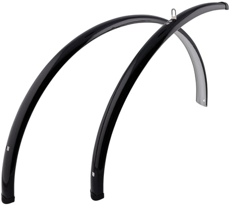 Contec Kotflügelset Spritzschutz CT Kotflügel Spritzschutz 28 42mm schwarz glänzend