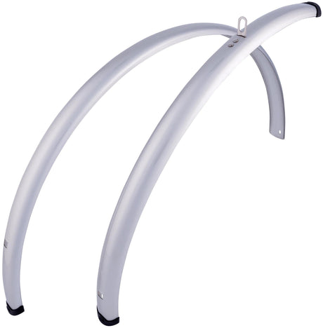 Contec Kotflügelset Spritzschutz CT Kotflügel Spritzschutz 28 42mm Silber glänzend