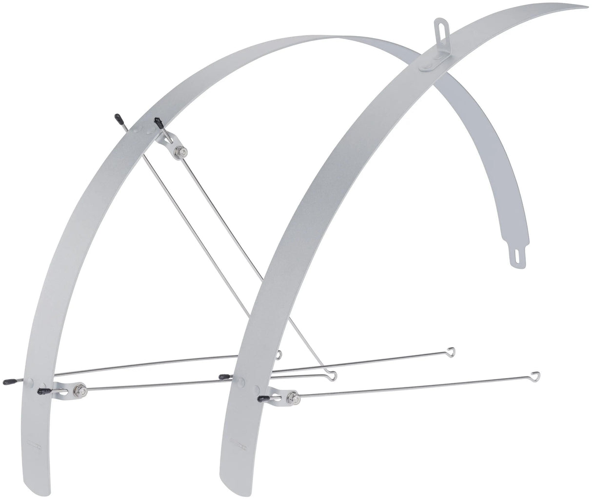 Contec Kotflügelset Flachkotflügel CT Kotflügelset Flachkotflügel 28 42mm Alu Silber