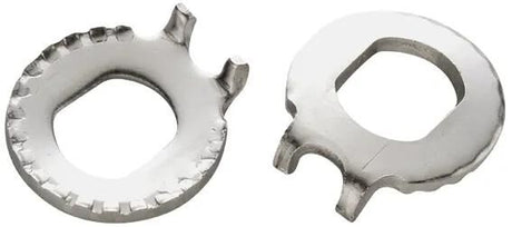 Nippel-Sicherungsring fixieren, Unterlegscheibe fixieren, Nip fixieren. mit Haken pssst