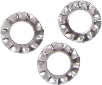 Fix-Nippel, gezahnter Ring, gezahnte Unterlegscheibe, Fix-Nippel. m5 Edelstahl