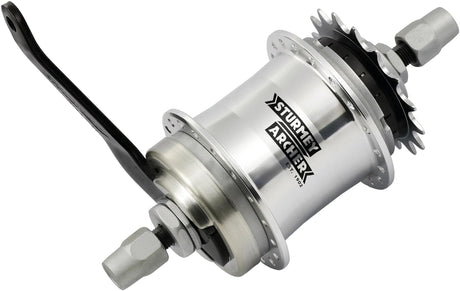 Ursus Sturmey Archer Getriebenaben-Teilesatz S1C. Int.Gear Nabe St.Archer S1C 36h 1-Gang Silber