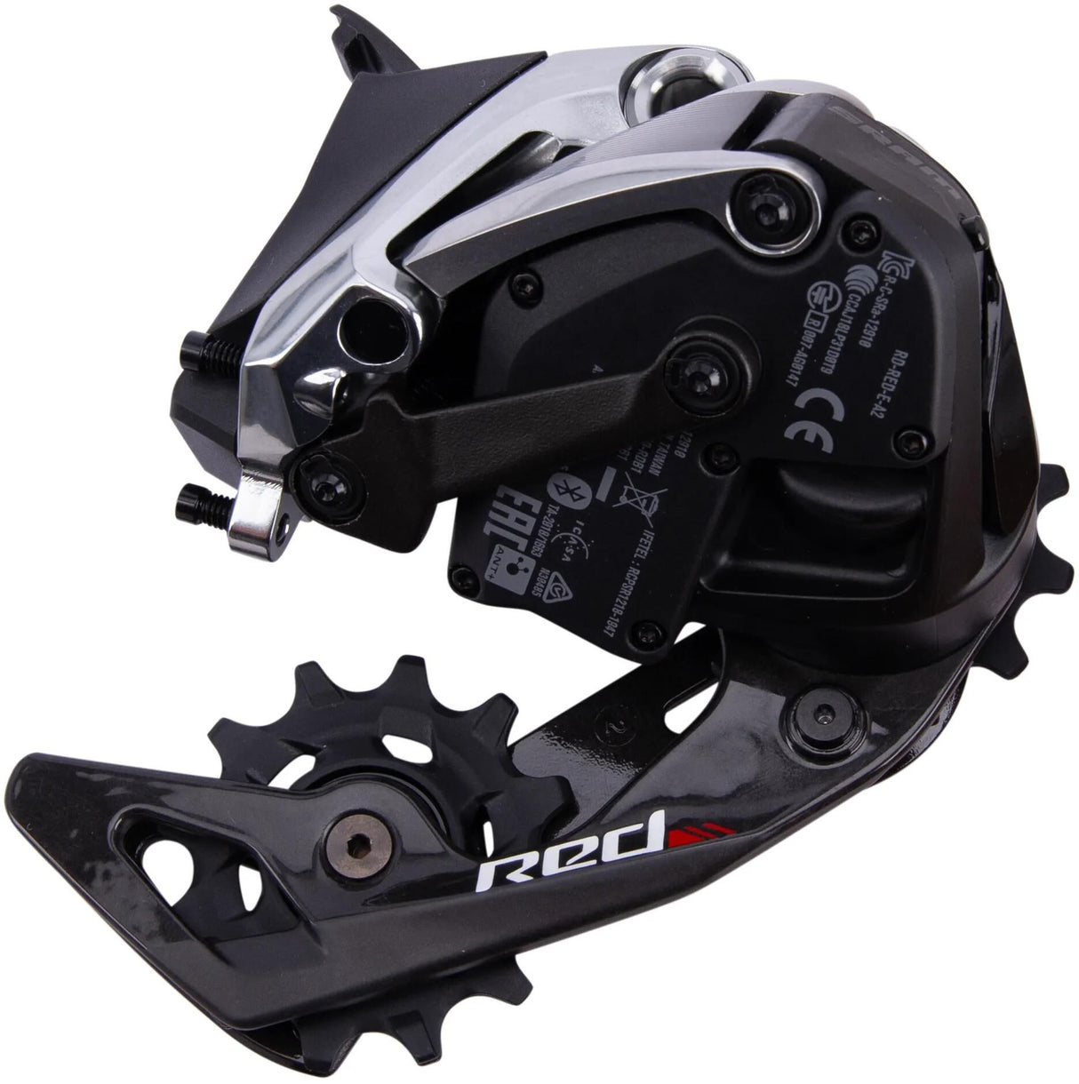 Sram-Schaltwerk, rotes Etap-Schaltwerk. rote Stufe 32t 11sp