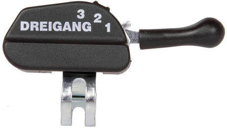Messinggelagerter Daumenversteller, 3-Gang-Trigger-Messinghebel. 3-Gang-Schwarz