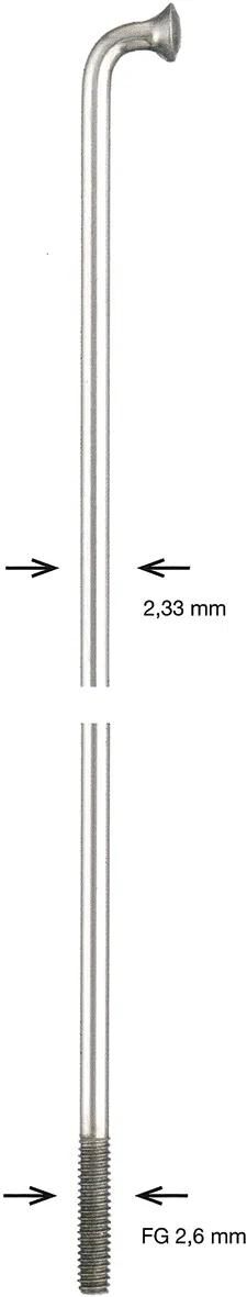 Alpina Speichenspeiche Zink 2,34x292 mm