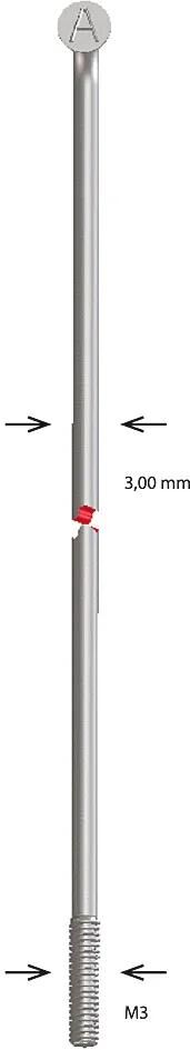 Alpina Speichenspeiche Zink M3x184 mm