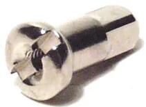 Alpina Speichennippel Speichennippel 2 mm 12,30 mm lang Messing sil.
