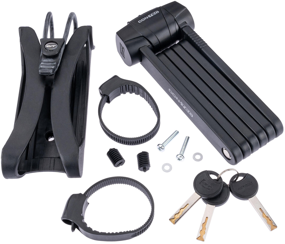 Contec Faltschloss Sherlock CT Faltschl. Sherlock 85 cm, schwarz