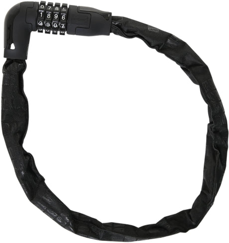 Contec Zahlenkettenschloss Powerloc ct comb.cha.lock Powerloc 6 mm x 75 cm schwarz