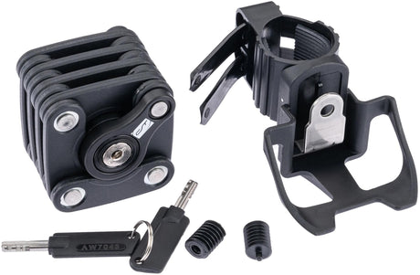 Contec Faltschloss Blocklock CT Faltsteckdose Blocklo 64 cm, schwarz