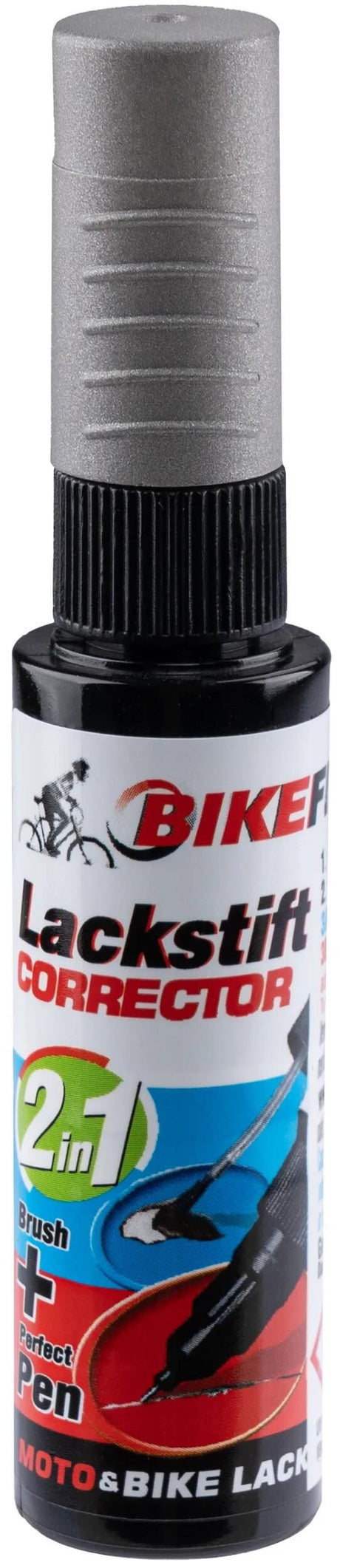 Fasi-Lack für lokale Reparaturen, Ausbesserungsstift, satiniertes Metall, grau, sil.matt