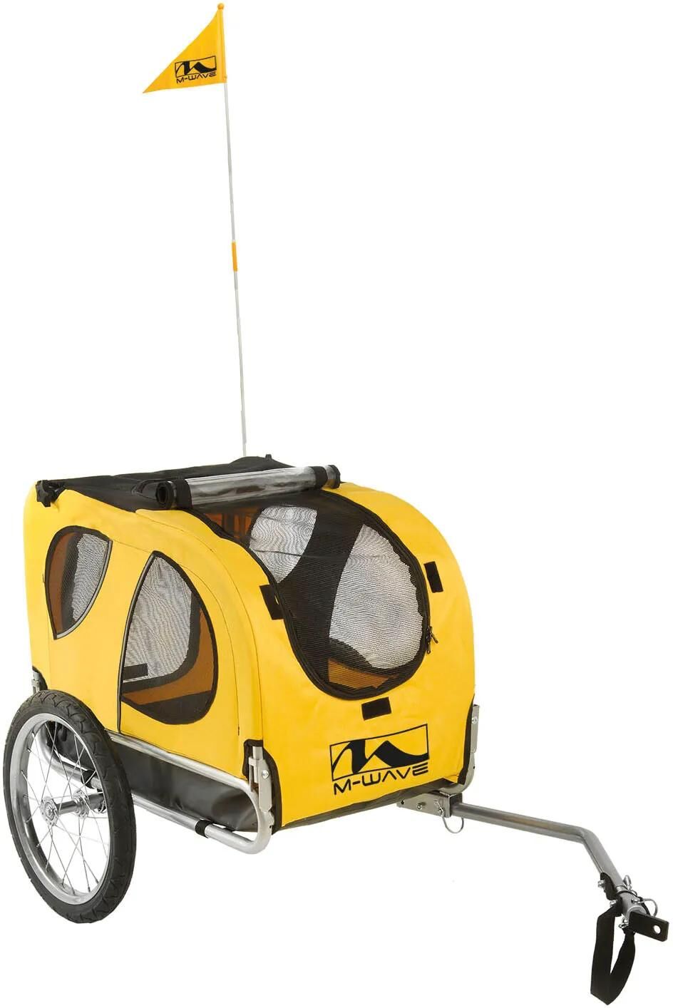 M-Wave Fahrrad-Hundewagen, Haustierfahrt, Hundeanhänger, Haustierfahrt, 16 Räder
