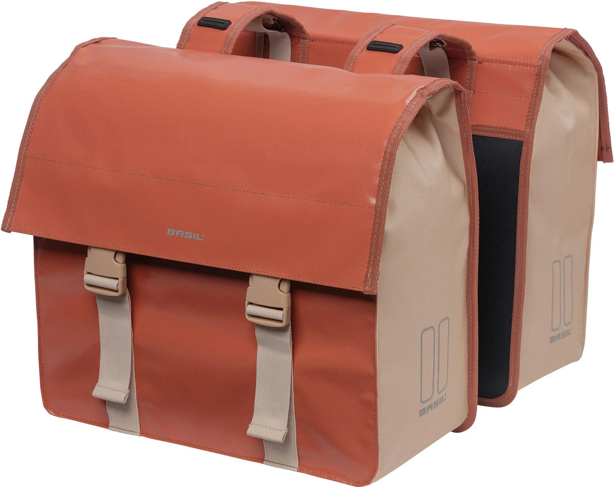 Basilikum Urban Load Doppelfahrradbeutel, rot, wasserdicht, 48-53L