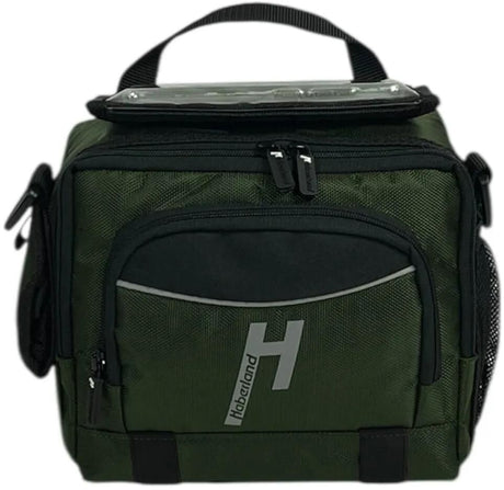 Haberland Lenkertaschen Flasche 6l grün schwarz