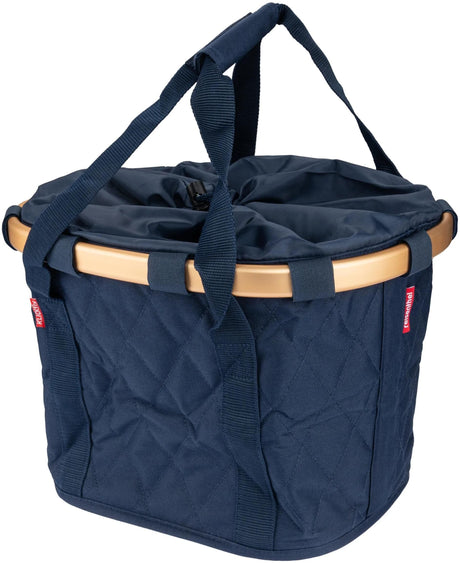 Rixen Kaul Shopper Bag Bikebasket Shop.bag R K Bikebasket Rhombus Midnight Gold