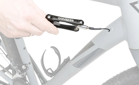 Contec Kabelführungstool TFM-Cable Guy CT installieren. Tool TFM Kabelabspanner schwarz silber