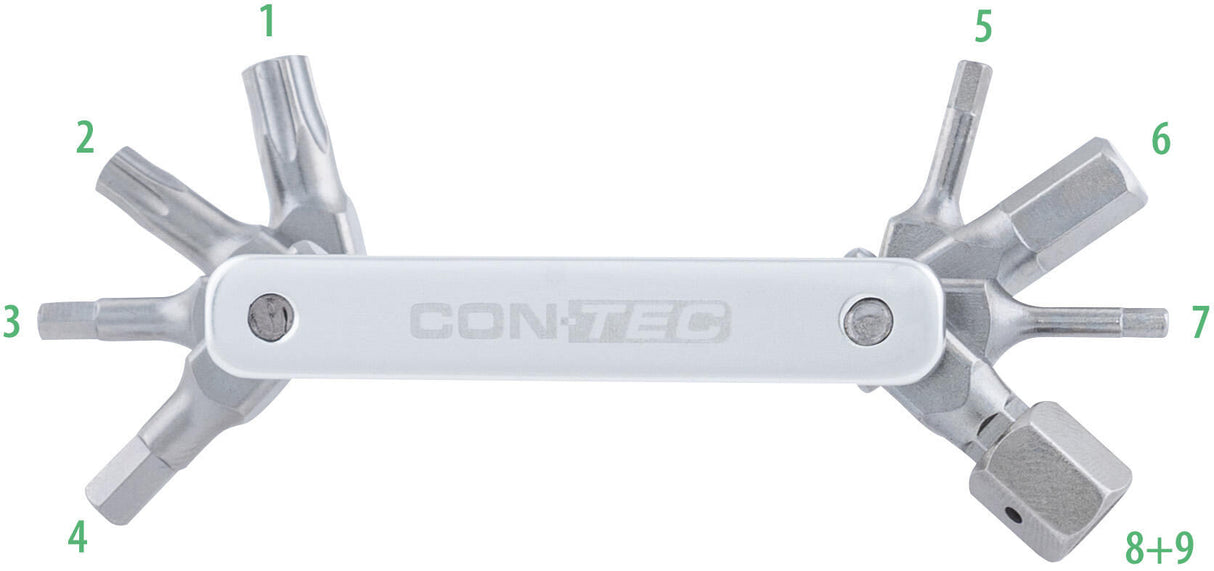 Contec Multifunktionswerkzeug TFR-Buster 9 CT Multitool TFR-Buster 9 9 Funktionen Silber