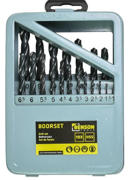 Produkte Bohrerset 19-teilig HSS-Stahlkassette