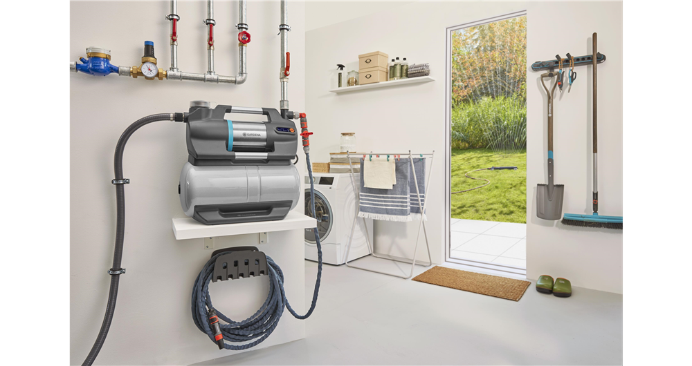Gardena Druckpumpe 5600 Silentcomfort (grauer Edelstahl, Bluetooth)