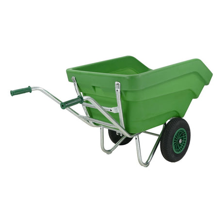 Fort Products Kippschubkarre F S 300l grün 2 Luftrad
