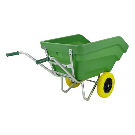 Fort producten kiep kruiwagen f s 300l groen 2 nml wiel