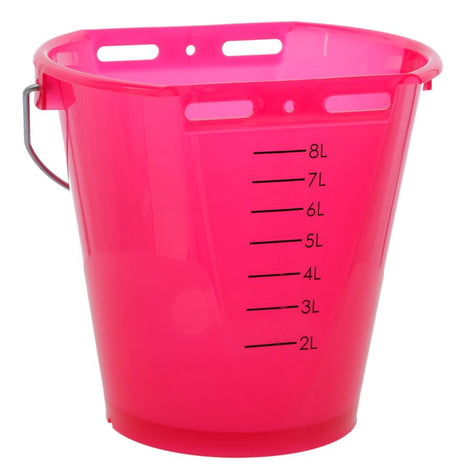 Produkte Kälbereimer Kunststoff abgeflacht blank rosa transparent