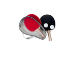 Engelhart Tischtennis-Set 2x 3-Sterne-Schläger mit 2 Bällen in Tasche mit Reißverschluss