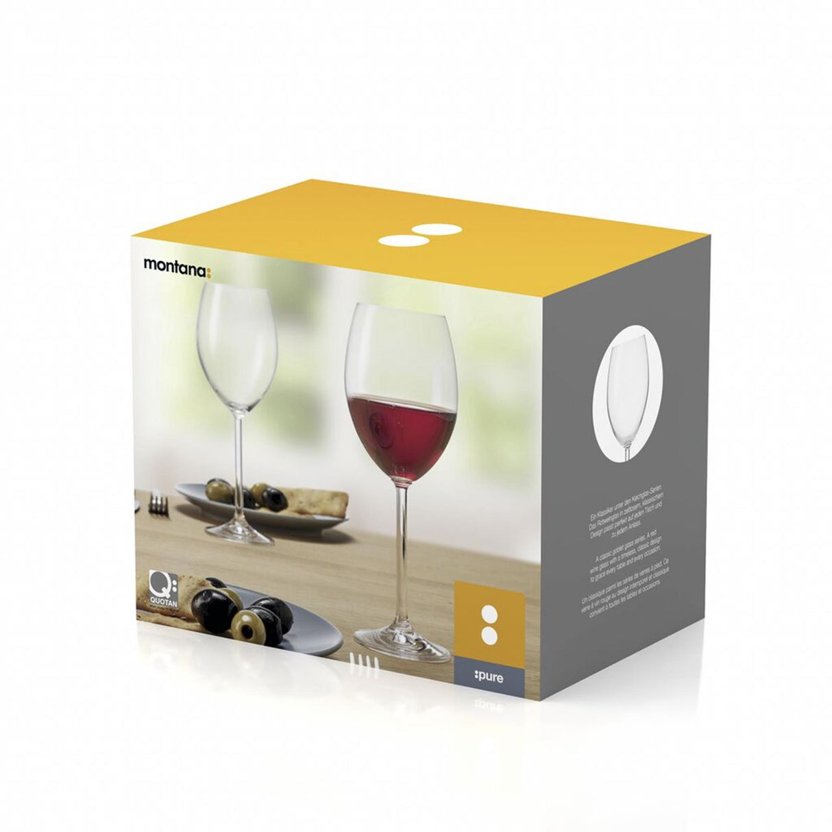 Montana reines Rotweinglas 6 Stück 390 ml