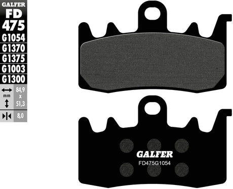 Galfer Bremsbeläge fd475 Bremsbelag fd475 g1054 organische Straße