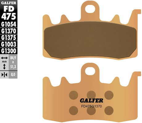 Galfer Bremsbeläge fd475 Bremsbelag fd475 g1370 Sint.Metal Street