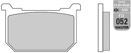 Galfer Bremsbeläge fd052 Bremsbelag fd052 g1054 organisch
