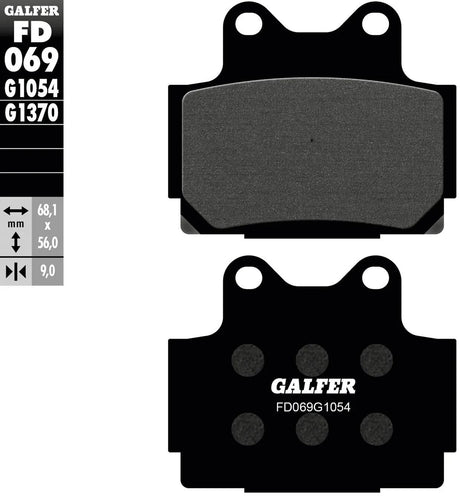 Galfer Bremsbeläge fd069 Bremsbelag fd069 g1054 organisch