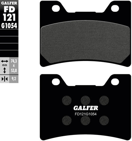 Galfer Bremsbeläge fd121 Bremsbelag fd121 g1054 organisch
