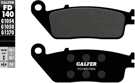 Galfer Bremsbeläge fd140 Bremsbelag fd140 g1054 organisch