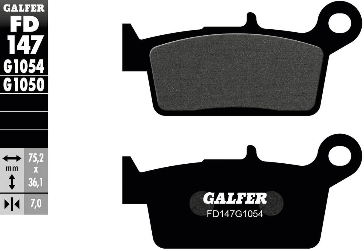 Galfer Bremsbeläge fd147 Bremsbelag fd147 g1054 organisch