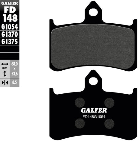 Galfer Bremsbeläge fd148 Bremsbelag fd148 g1054 organisch