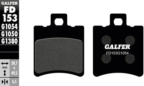 Galfer Bremsbeläge fd153 Bremsbelag fd153 g1054 organisch