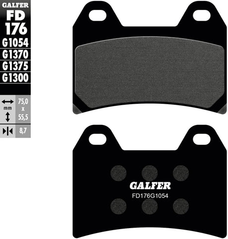Galfer Bremsbeläge fd176 Bremsbelag fd176 g1054 organisch