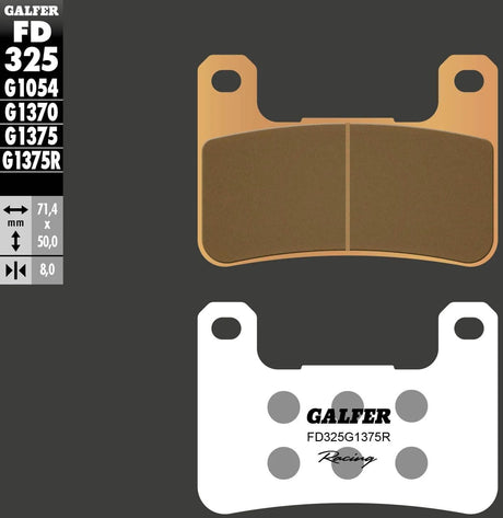 Galfer Bremsbeläge fd325 Bremsbelag fd325 g1375r sint. Metallrennen