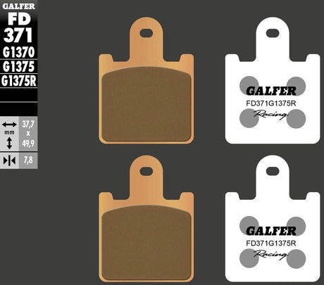 Galfer Bremsbeläge fd371 Bremsbelag fd371 g1375r Sint.Metal Racing