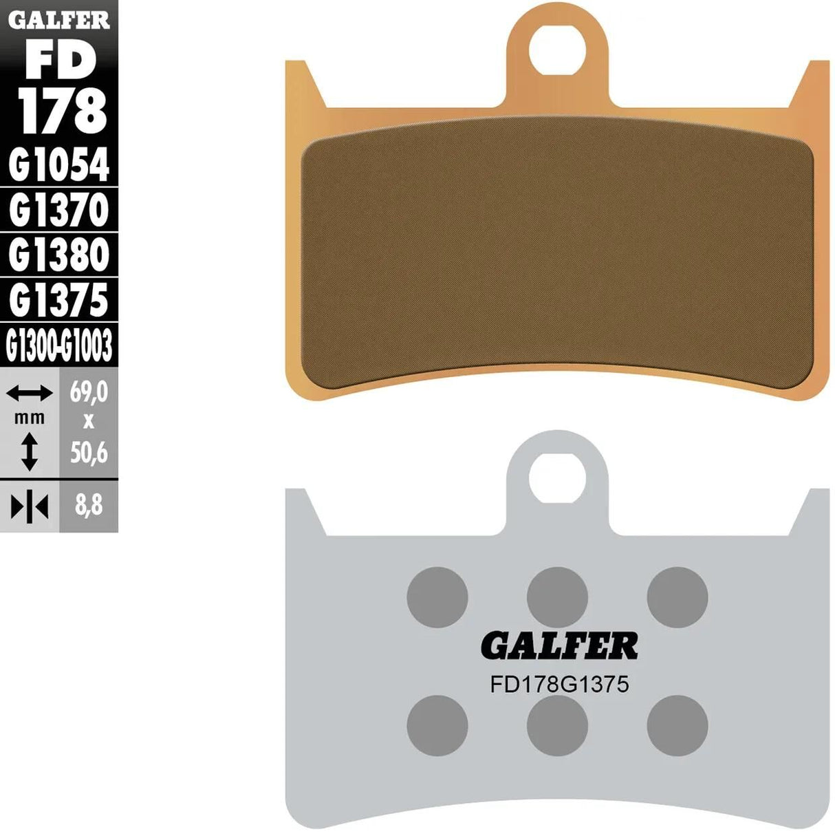 Galfer Bremsbeläge fd178 Bremsbeläge Sinter fd178 g1375