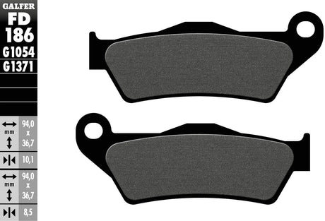 Galfer Bremsbeläge fd186 Bremsbelag fd186 g1054 organisch