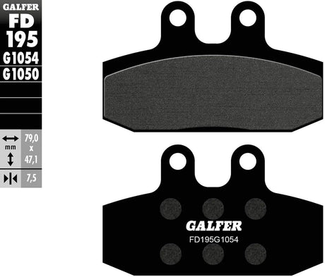 Galfer Bremsbeläge FD195 Bremsbelag FD195 G1054 Bio-Standard
