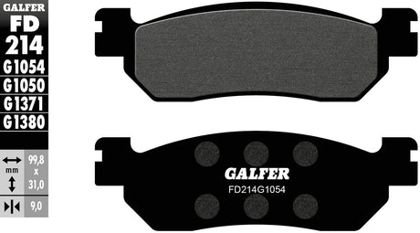 Galfer Bremsbeläge fd214 Bremsbelag fd214 g1054 organischer Standard