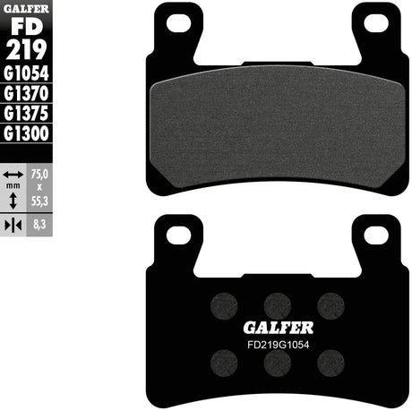 Galfer Bremsbeläge fd219 Bremsbelag fd219 g1054 organische Straße